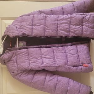 Purple puffer jacket sz 14-16